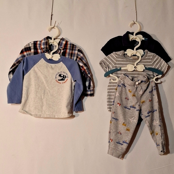 Baby Boy Fall Winter Outfits 18-24M Lot Hanna Andersson, Carter's, Polos - Picture 1 of 11